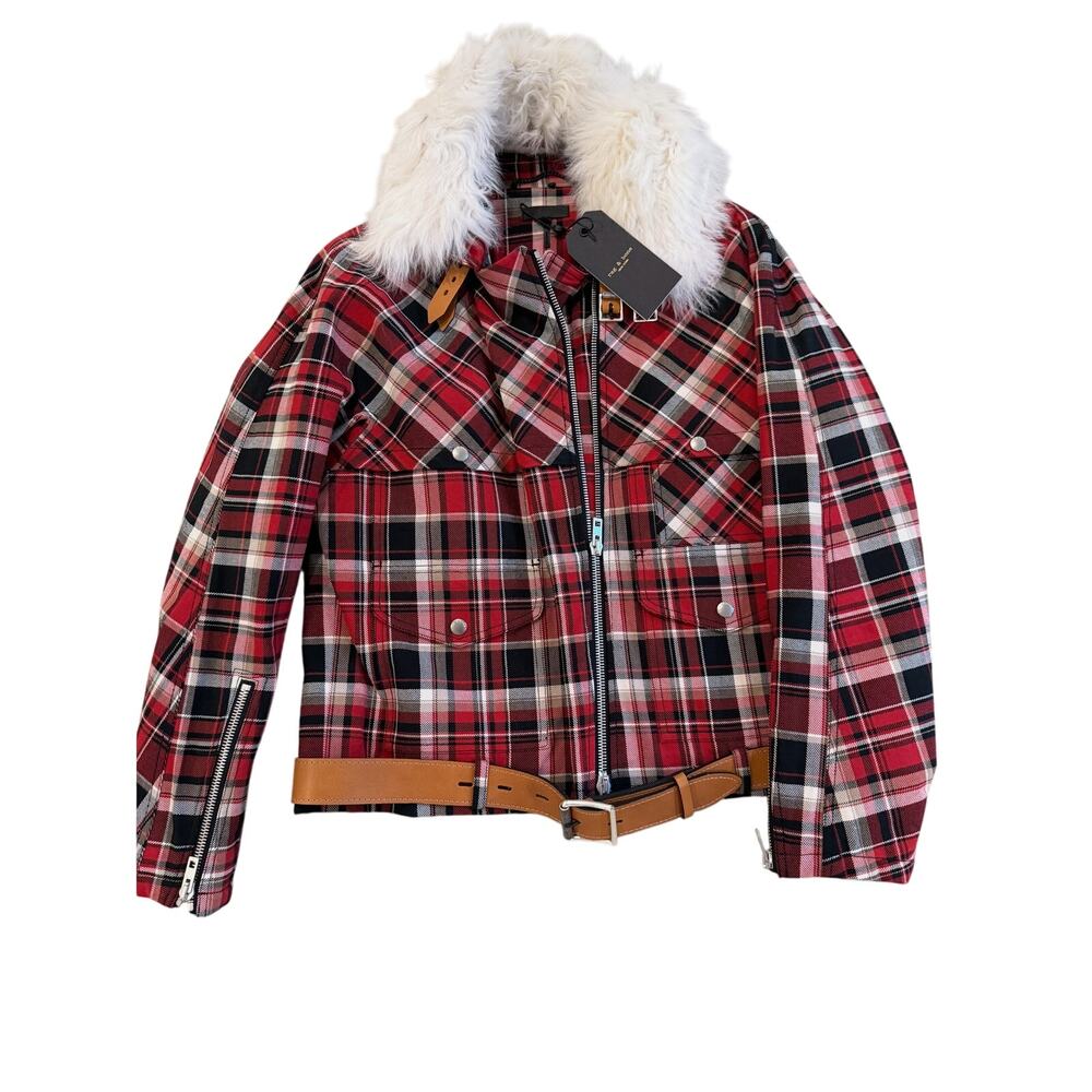 Rag & Bone NWT Plaid Jacket (Size M) & Matching S… - image 1